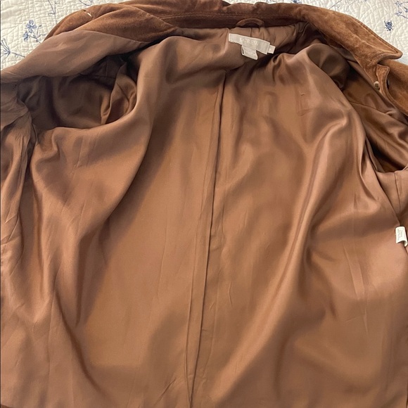 J. Crew Brown Suede Leather Jacket - Picture 4 of 4